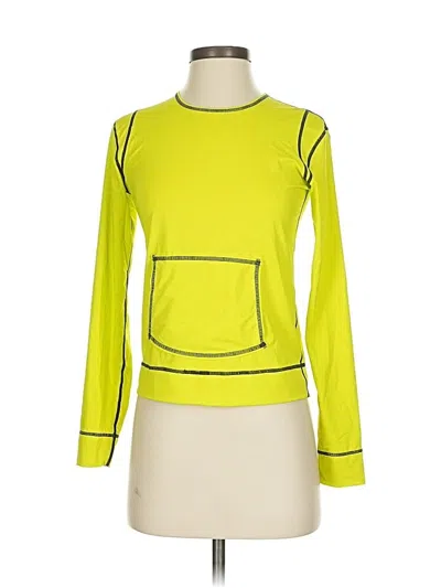 Pre-owned Athleta Long Sleeve T-shirt In Yellow