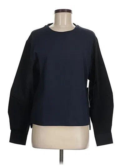Athleta Long Sleeve Top Black Crew Neck Tops