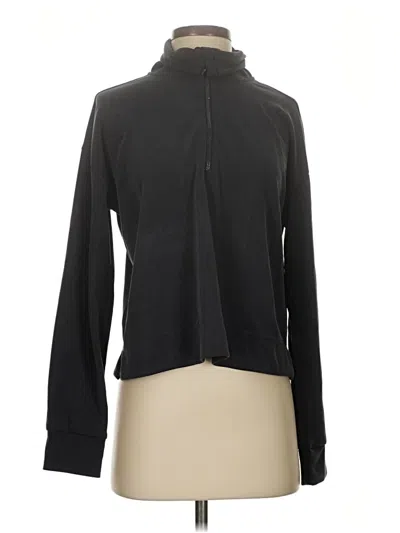 Pre-owned Athleta Long Sleeve Top Black Turtleneck Tops