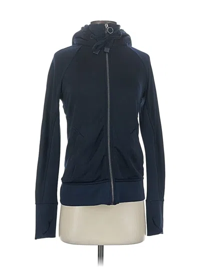 Pre-owned Athleta Long Sleeve Top Blue Cowl Neck Tops