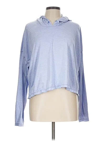 Pre-owned Athleta Long Sleeve Top Blue Cowl Neck Tops