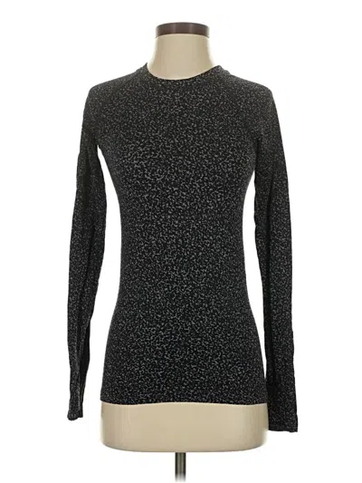 Pre-owned Athleta Long Sleeve Top Gray Turtleneck Tops