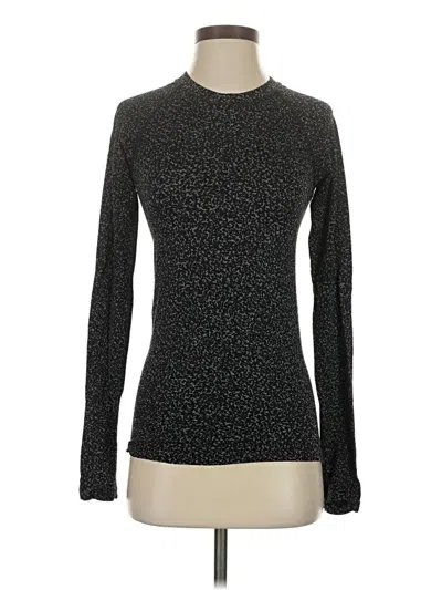 Pre-owned Athleta Long Sleeve Top Gray Turtleneck Tops