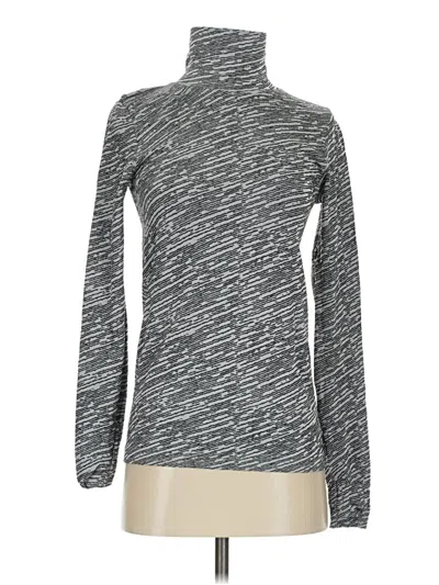 Pre-owned Athleta Long Sleeve Top Gray Turtleneck Tops