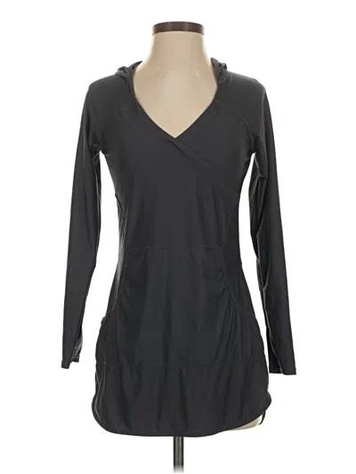 Pre-owned Athleta Long Sleeve Top Gray V Neck Tops