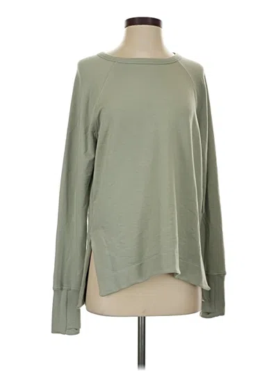 Athleta Long Sleeve Top Green Boatneck Tops