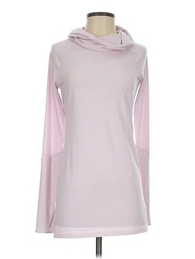 Pre-owned Athleta Long Sleeve Top Pink Cowl Neck Tops