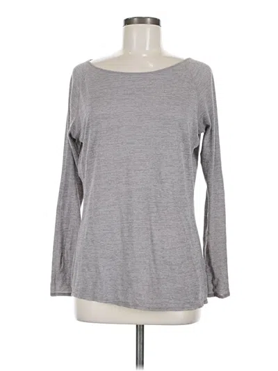 Pre-owned Athleta Long Sleeve Top Purple Boatneck Tops