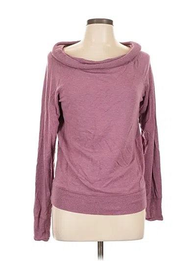 Pre-owned Athleta Long Sleeve Top Purple Cowl Neck Tops