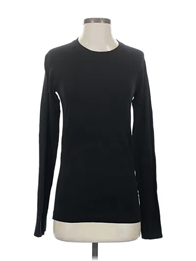 Pre-owned Athleta Long Sleeve T-shirt In Black