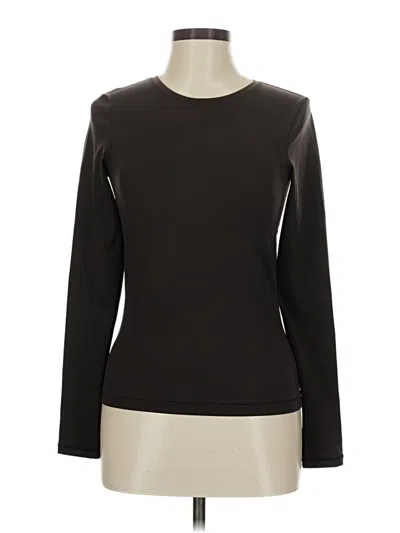Pre-owned Athleta Long Sleeve T-shirt In Black