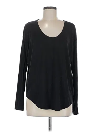 Pre-owned Athleta Long Sleeve T-shirt In Black