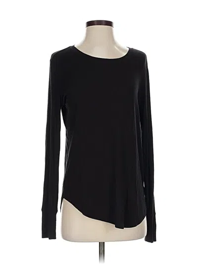 Pre-owned Athleta Long Sleeve T-shirt In Black