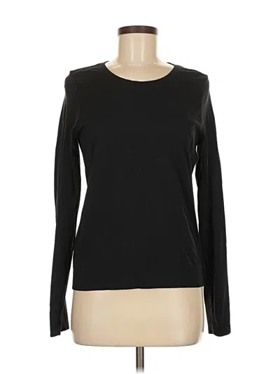 Pre-owned Athleta Long Sleeve T-shirt In Black