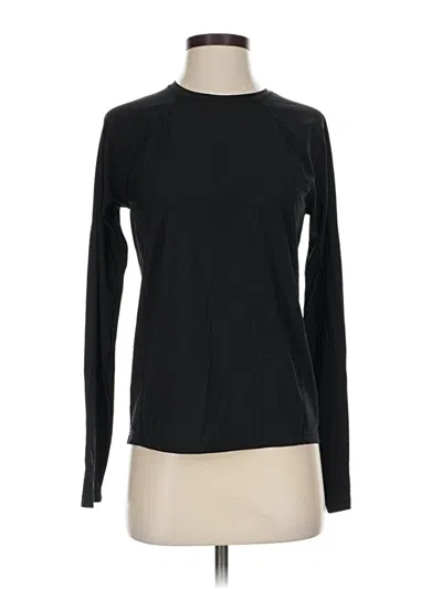 Pre-owned Athleta Long Sleeve T-shirt In Black
