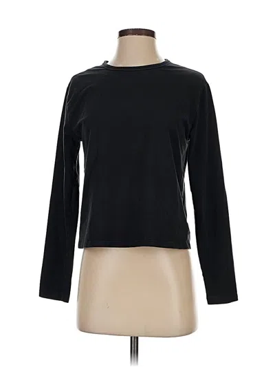 Pre-owned Athleta Long Sleeve T-shirt In Black