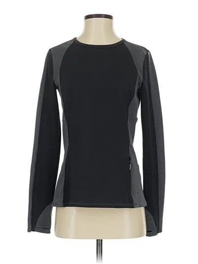 Pre-owned Athleta Long Sleeve T-shirt In Black
