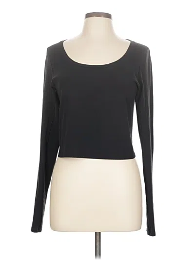 Pre-owned Athleta Long Sleeve T-shirt In Black
