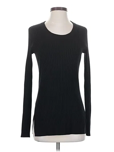 Pre-owned Athleta Long Sleeve T-shirt In Black