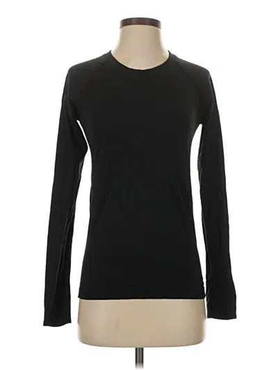 Pre-owned Athleta Long Sleeve T-shirt In Black