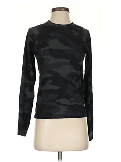 Pre-owned Athleta Long Sleeve T-shirt In Black