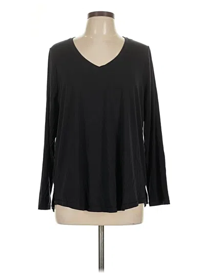 Pre-owned Athleta Long Sleeve T-shirt In Black
