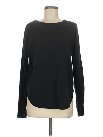 Pre-owned Athleta Long Sleeve T-shirt In Black