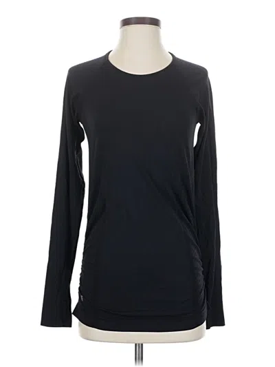 Pre-owned Athleta Long Sleeve T-shirt In Black