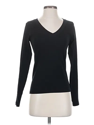 Pre-owned Athleta Long Sleeve T-shirt In Black