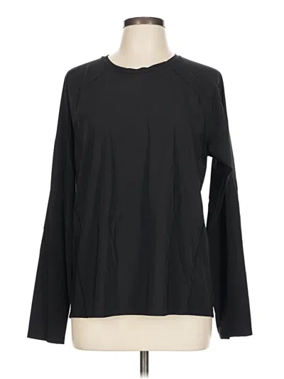 Pre-owned Athleta Long Sleeve T-shirt In Black