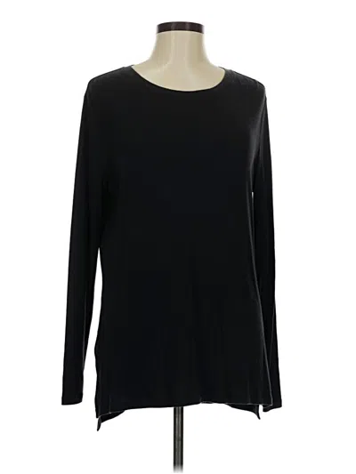 Pre-owned Athleta Long Sleeve T-shirt In Black