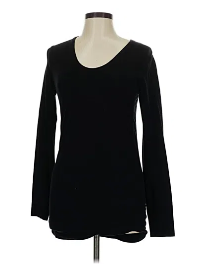 Pre-owned Athleta Long Sleeve T-shirt In Black