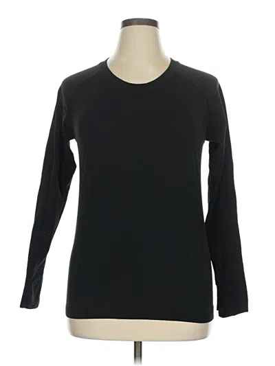 Pre-owned Athleta Long Sleeve T-shirt In Black