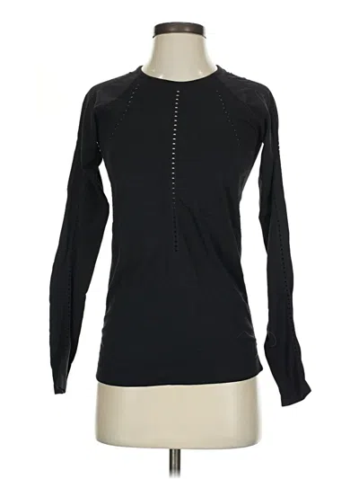 Pre-owned Athleta Long Sleeve T-shirt In Black