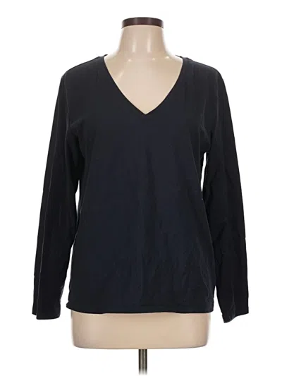 Pre-owned Athleta Long Sleeve T-shirt In Black