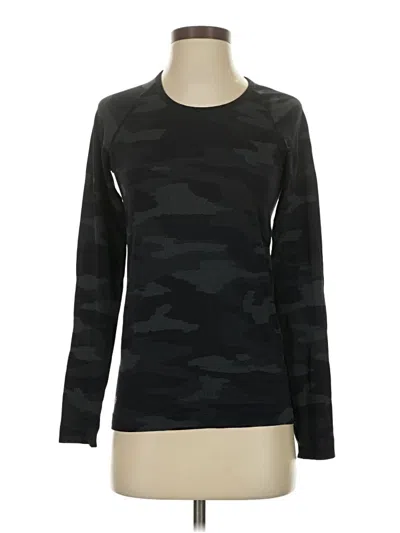 Pre-owned Athleta Long Sleeve T-shirt In Black