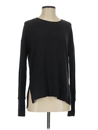 Pre-owned Athleta Long Sleeve T-shirt In Black