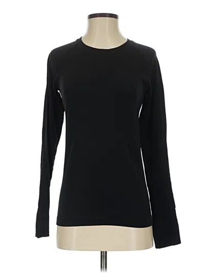 Pre-owned Athleta Long Sleeve T-shirt In Black
