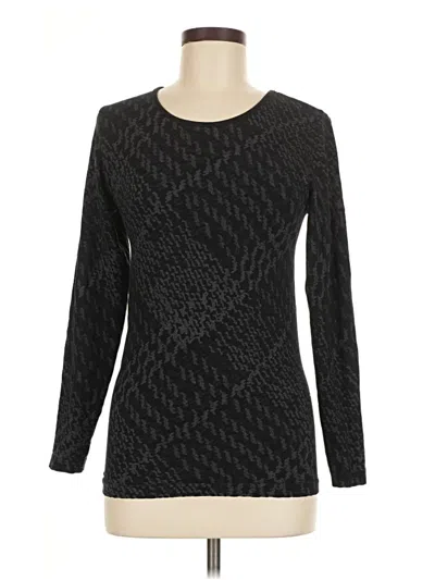 Pre-owned Athleta Long Sleeve T-shirt In Black