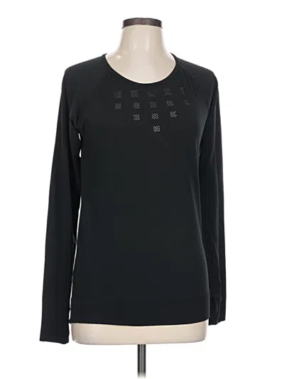 Pre-owned Athleta Long Sleeve T-shirt In Black
