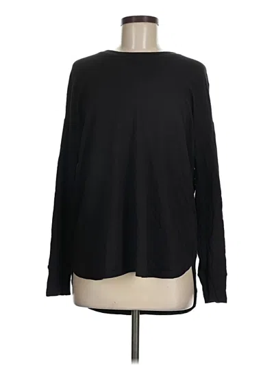 Pre-owned Athleta Long Sleeve T-shirt In Black