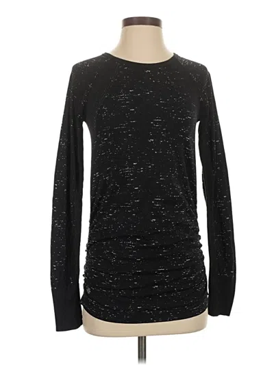 Pre-owned Athleta Long Sleeve T-shirt In Black