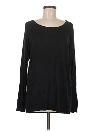 Pre-owned Athleta Long Sleeve T-shirt In Black