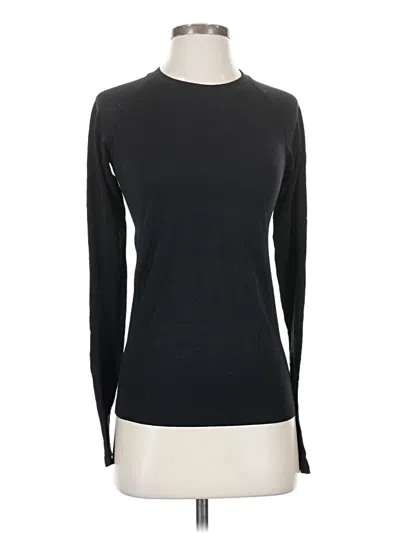 Pre-owned Athleta Long Sleeve T-shirt In Black