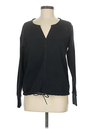 Pre-owned Athleta Long Sleeve T-shirt In Black