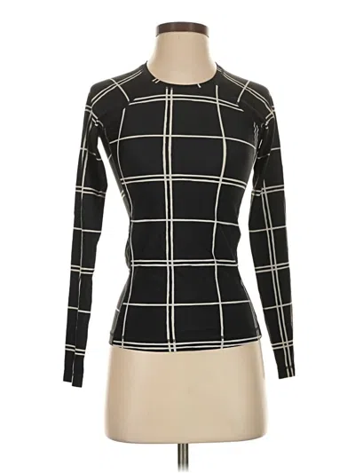 Pre-owned Athleta Long Sleeve T-shirt In Black