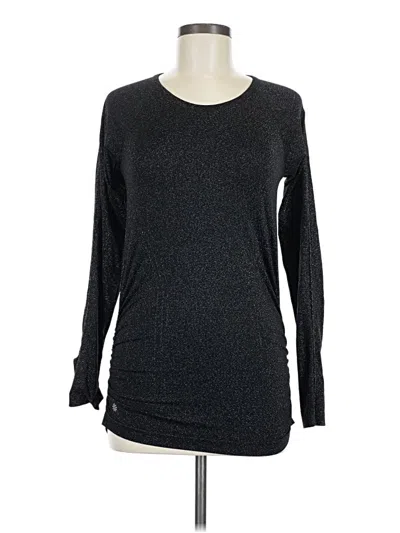 Pre-owned Athleta Long Sleeve T-shirt In Black