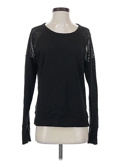 Pre-owned Athleta Long Sleeve T-shirt In Black