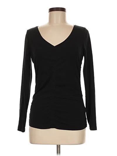 Pre-owned Athleta Long Sleeve T-shirt In Black