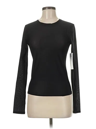 Athleta Long Sleeve T-shirt In Black